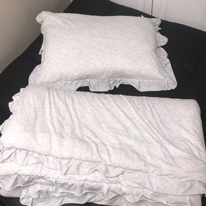Twin Bed Jersey comforter/ decorative pillow case